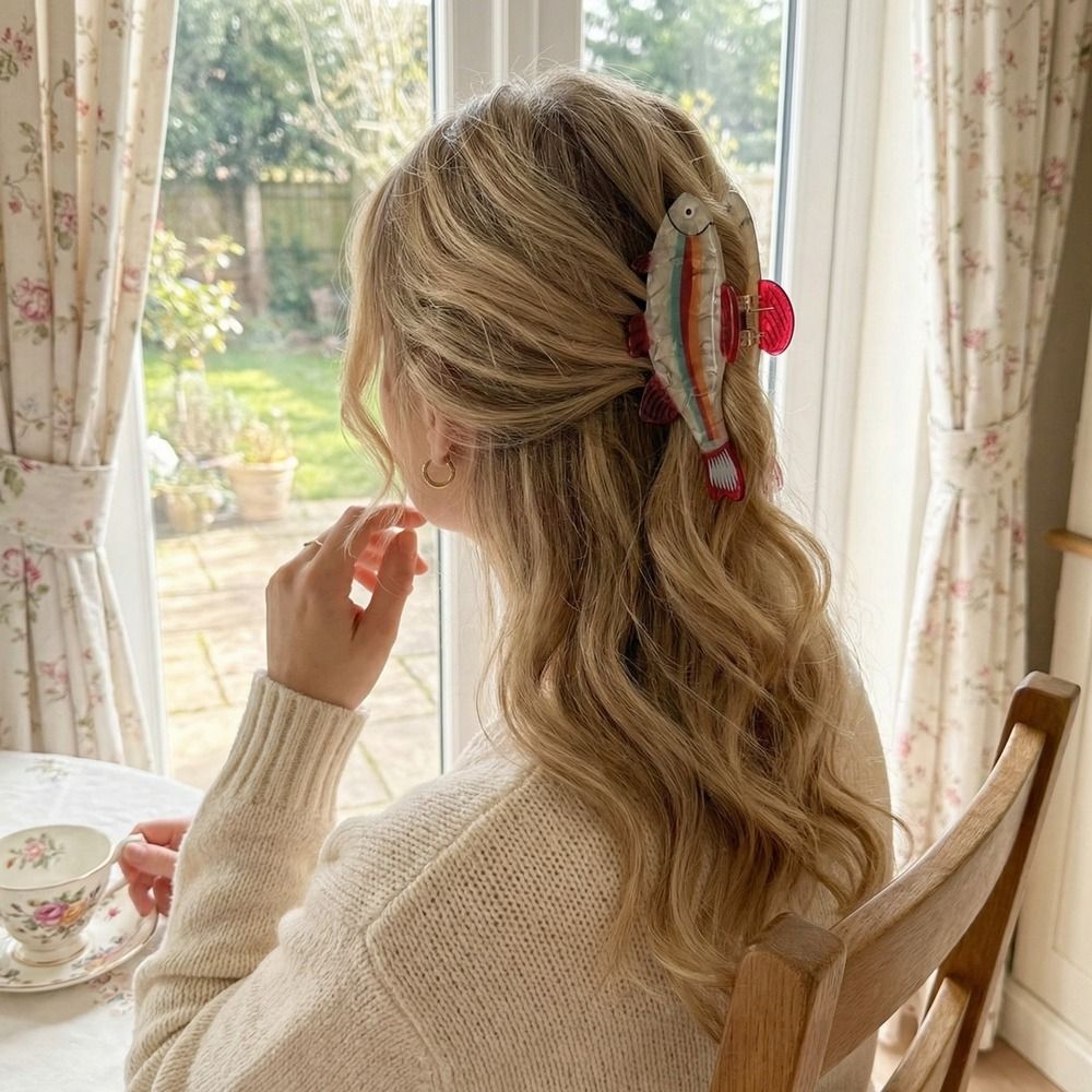 Hairpin Ocean Animal Hair Claw - Lifestyle Of Korean review and price