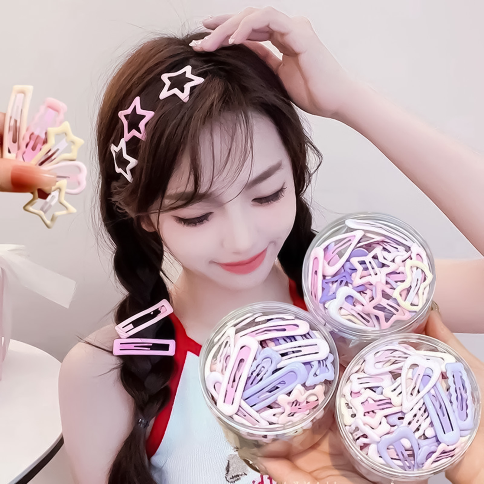 3PCS Sweet Style Headwear Pins - Lifestyle Of Korean review and price